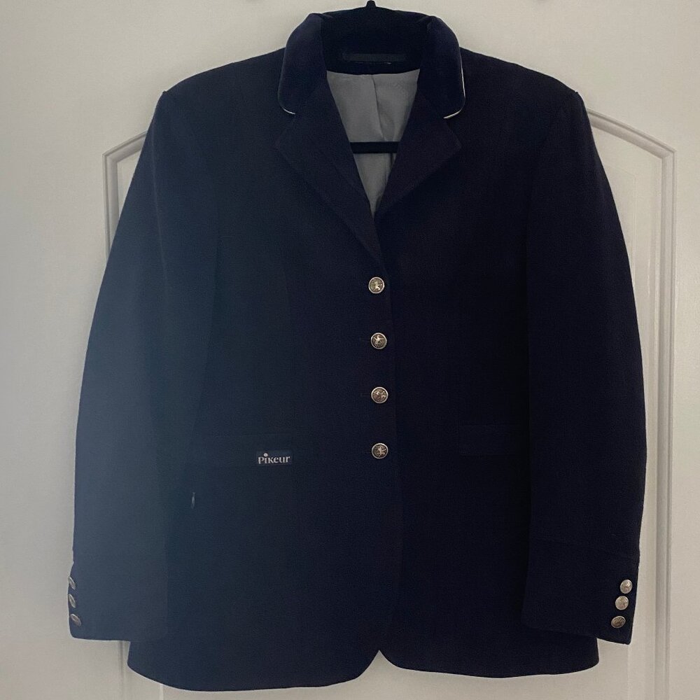 Pikeur Navy Blue Wool Women's Equestrian Show Jacket (Size 6 US)